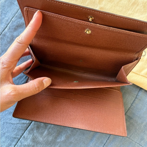 Louis Vuitton Brown and Gold Monogram Clutch